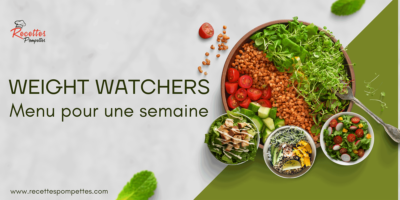 Menu weight watchers pour une semaine 2024