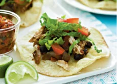 Tostadas au poulet et aux haricots noirs weight watchers