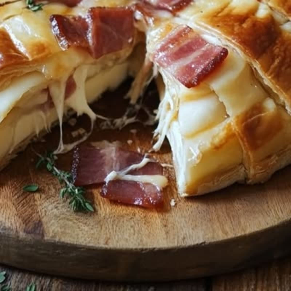 Camembert Lardons Feuilleté2