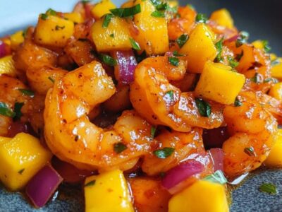 Explosion de Saveurs: Recette Exquise de Crevettes à la Mangue et Sauce Chipotle Épicée