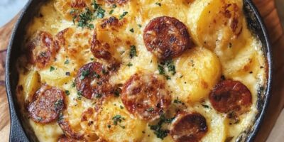 Découvrez la Recette Divine du Gratin de Pommes de Terre au Chorizo : Un Plat Confort Incontournable !