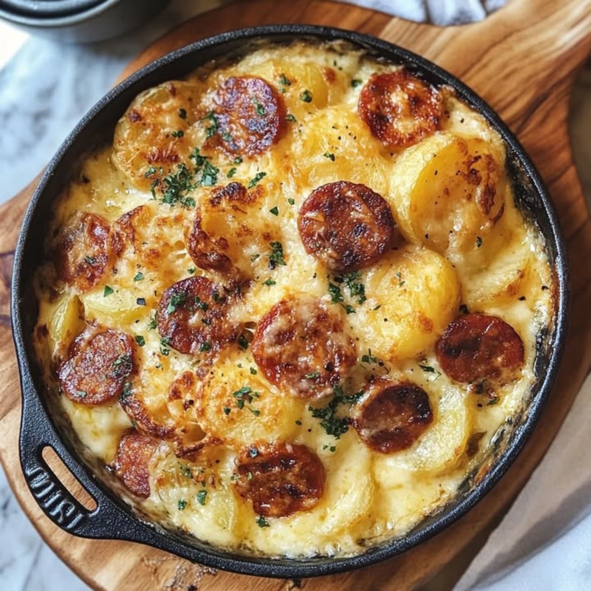 Gratin Chorizo Béchamel