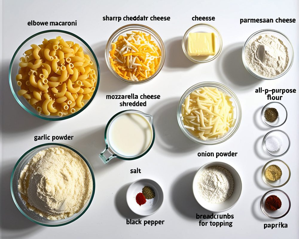 ingredients-de-la-recette-macaroni-fromage-four