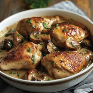 Poulet Porto Champignons