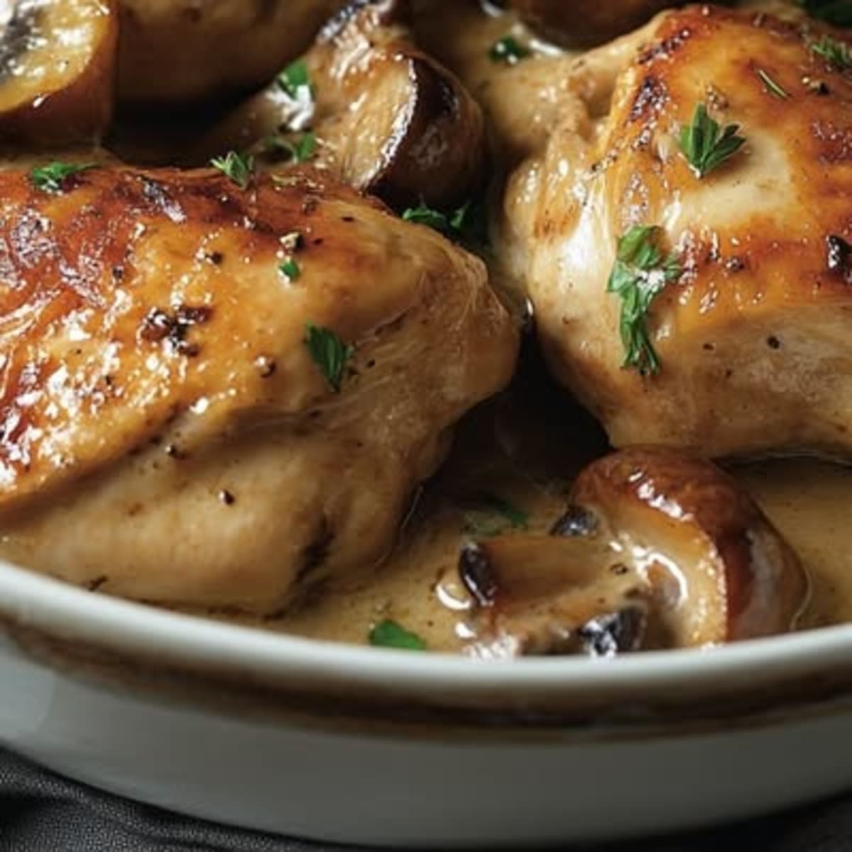 Poulet Porto Champignons2