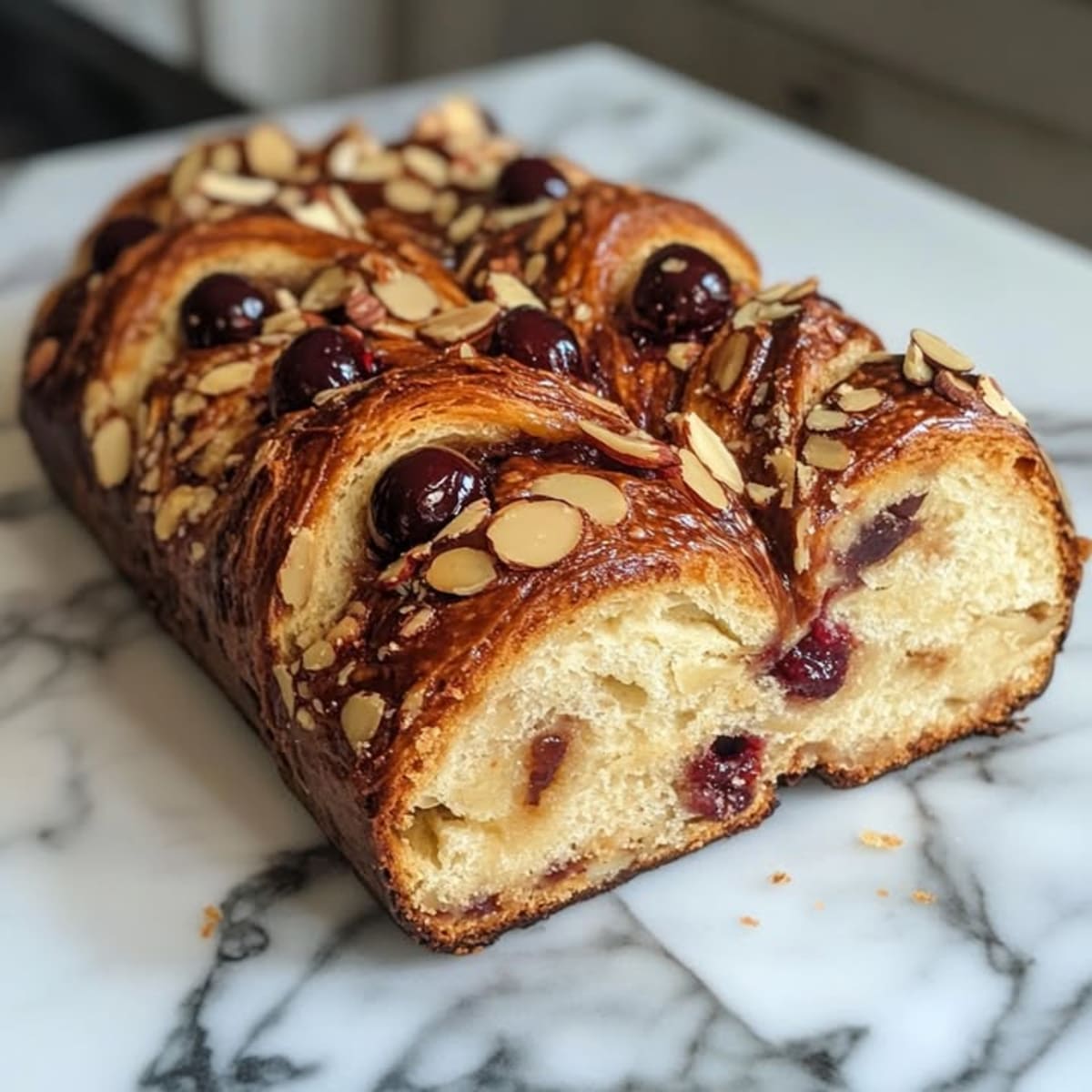 Babka Cerises Amandes