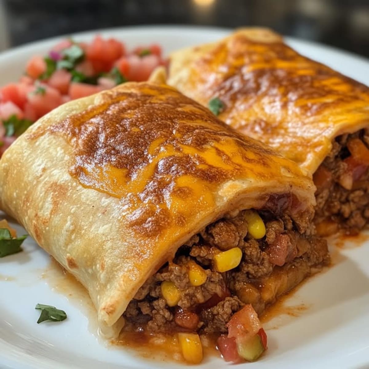 Bœuf Fromage Chimichangas