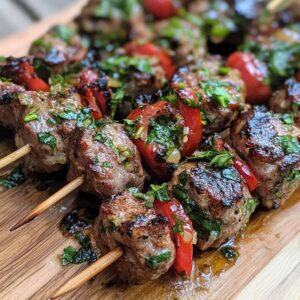 Brochettes Agneau Herbes