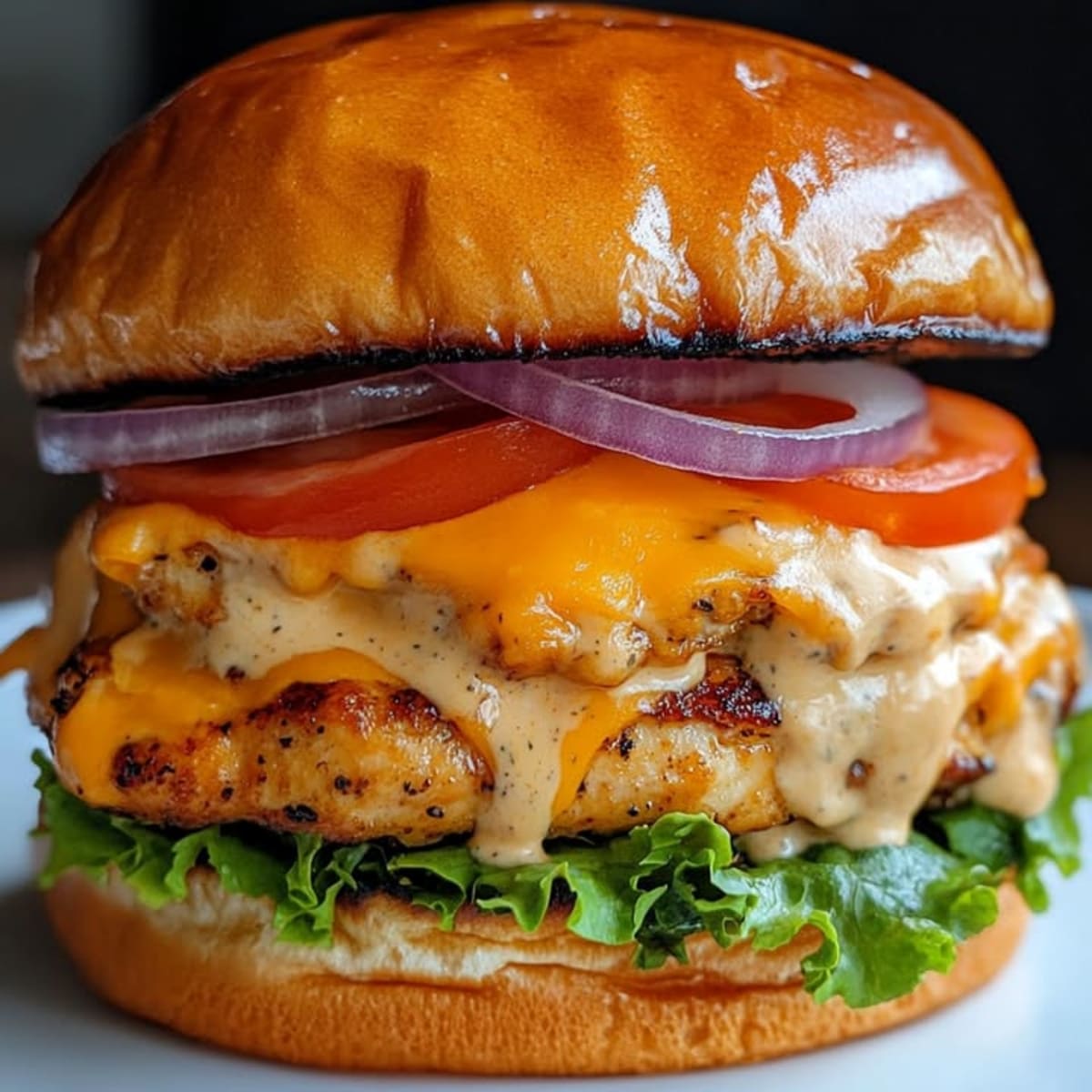 Burger Poulet Cheddar