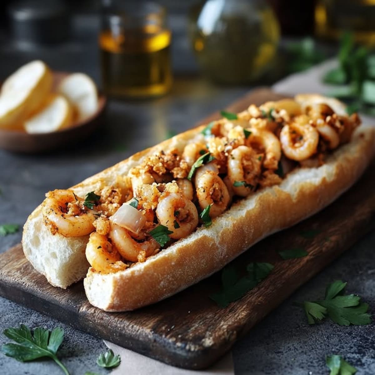 Calamars Baguette Espagnole