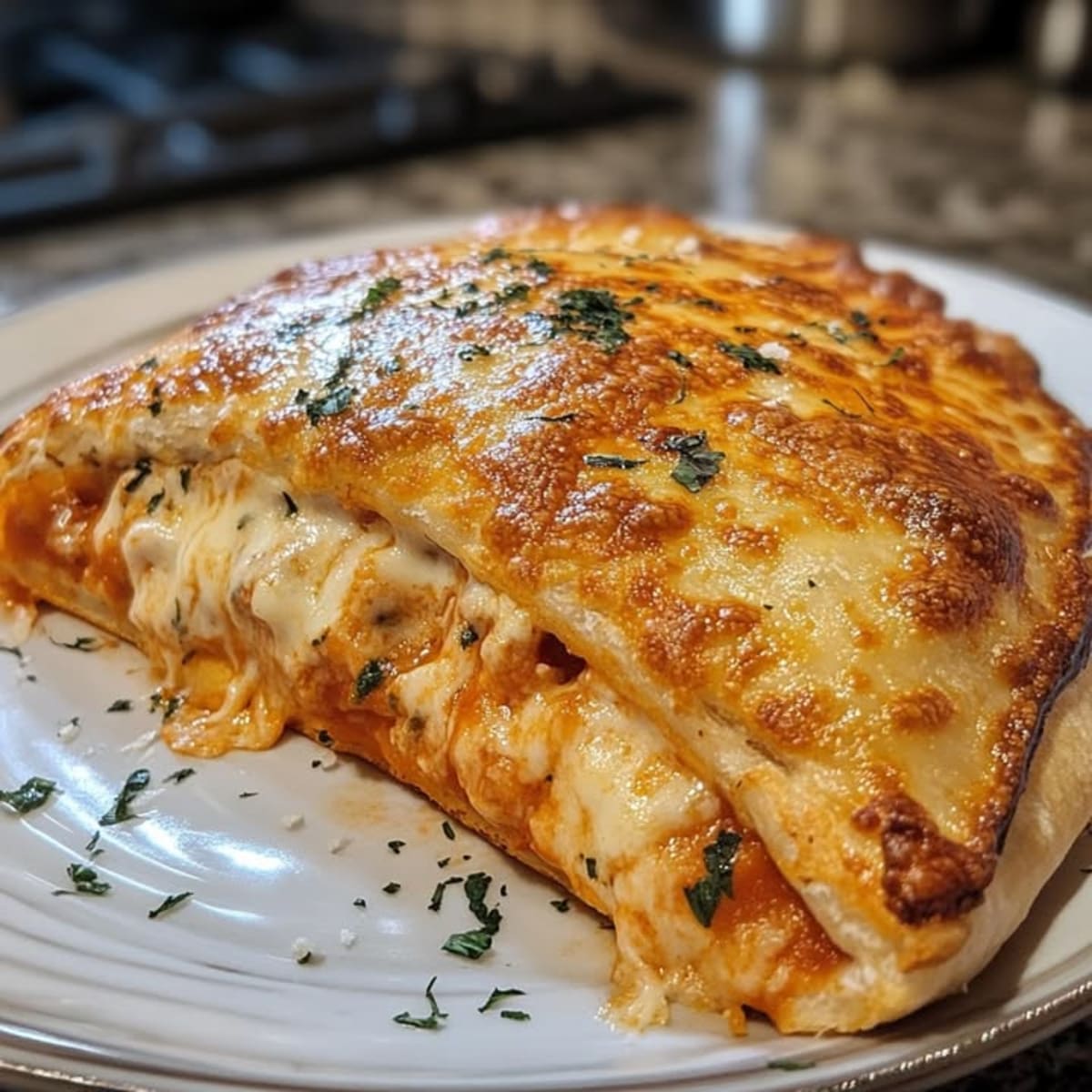 Calzone au Poulet et au Fromage Parmesan