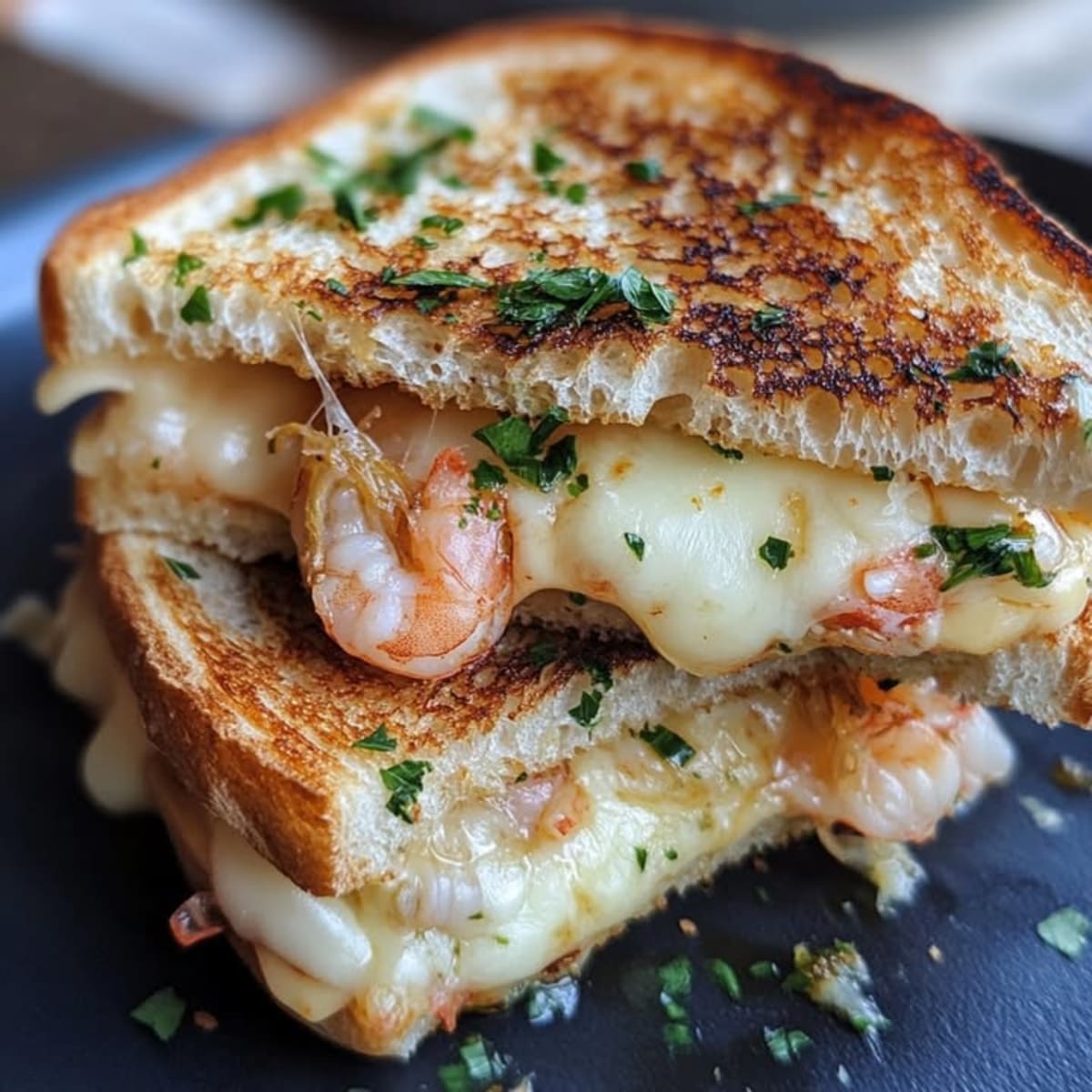 Crevettes Grilled Cheese