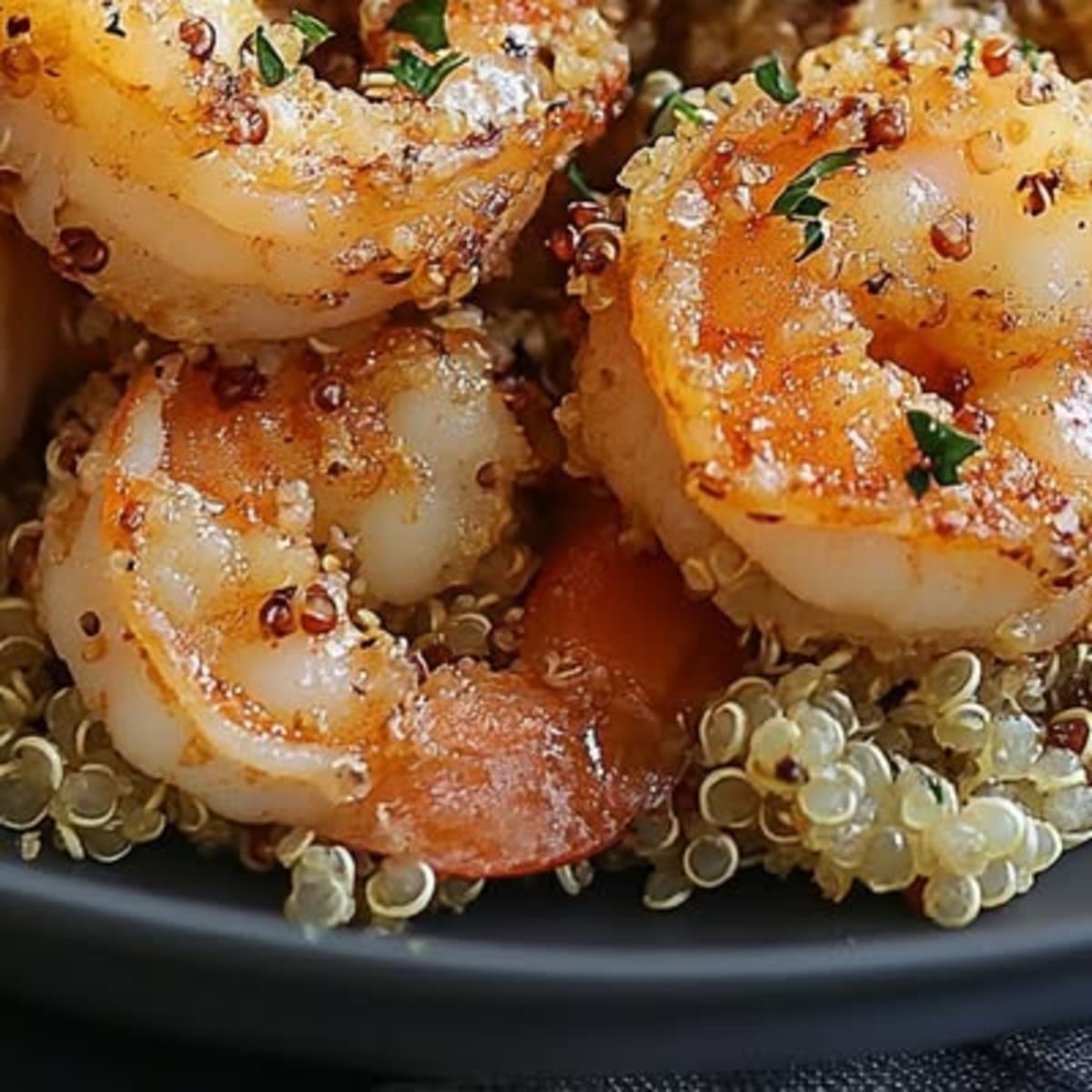 Crevettes Quinoa Parmesan2