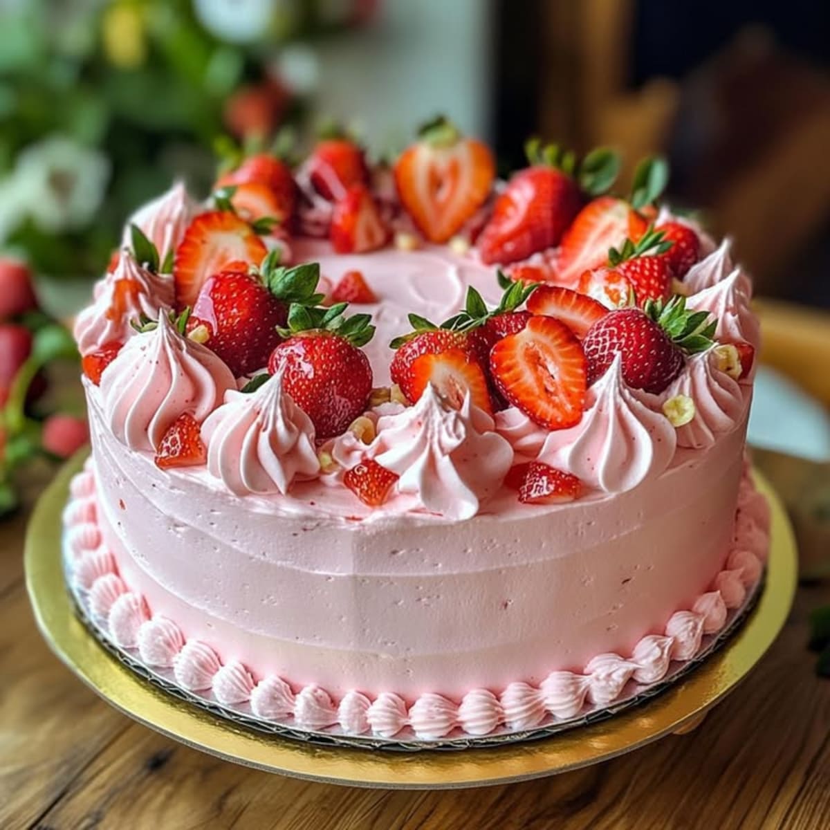 Gâteau Fraises Délectable