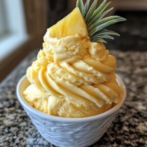 Glace Ananas Maison