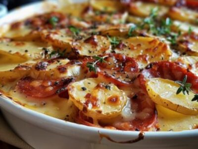 Savoureux Gratin de Pommes de Terre à la Béchamel