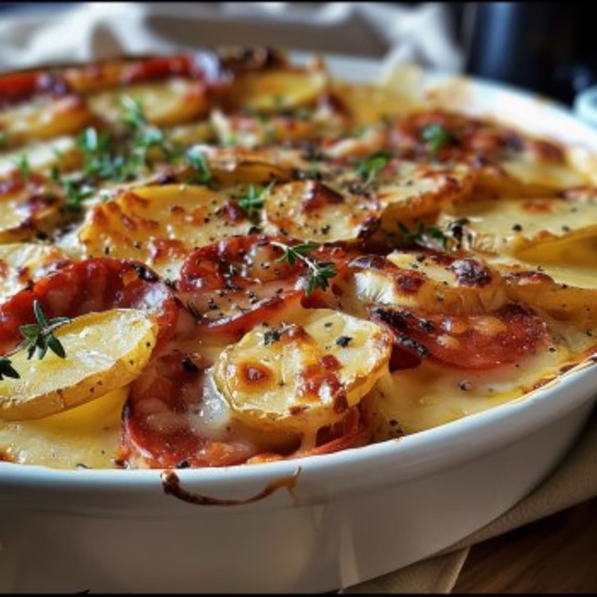 Gratin Chorizo Tomates2