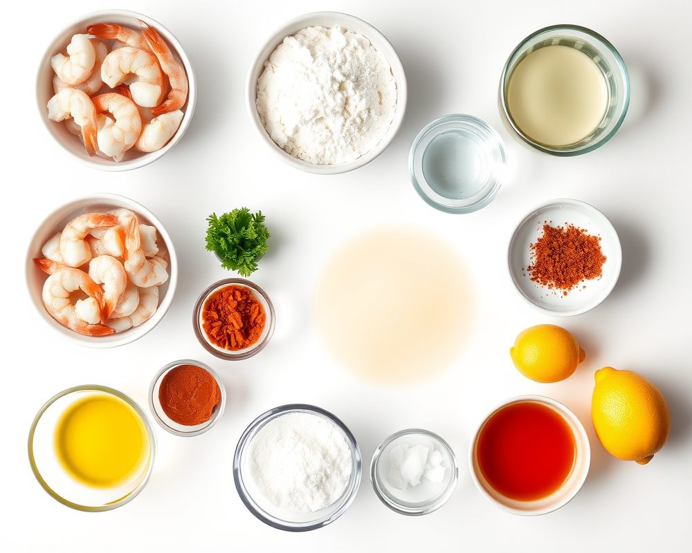 ingredients-de-la-recette-beignets-de-crevettes-croustillants