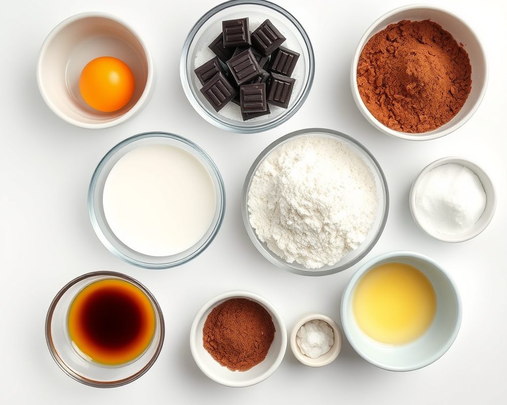 ingredients-de-la-recette-chocolat-flan-magique