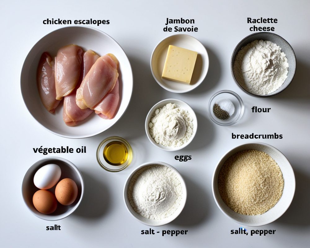 ingredients-de-la-recette-escalope-poulet-savoyarde