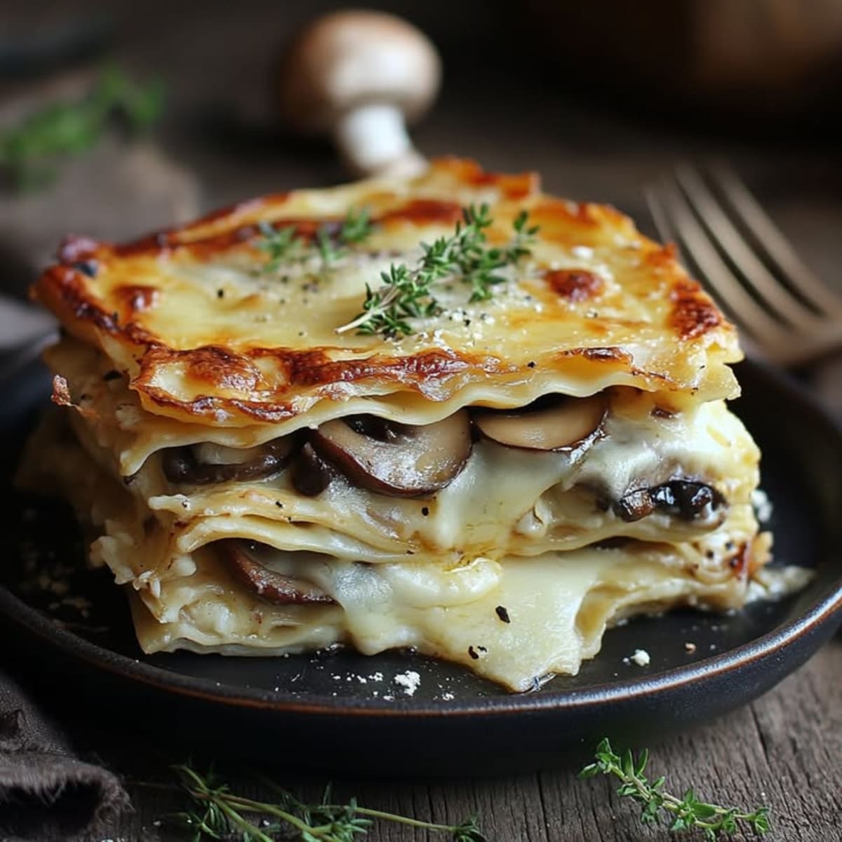 Lasagnes Dinde Champignons