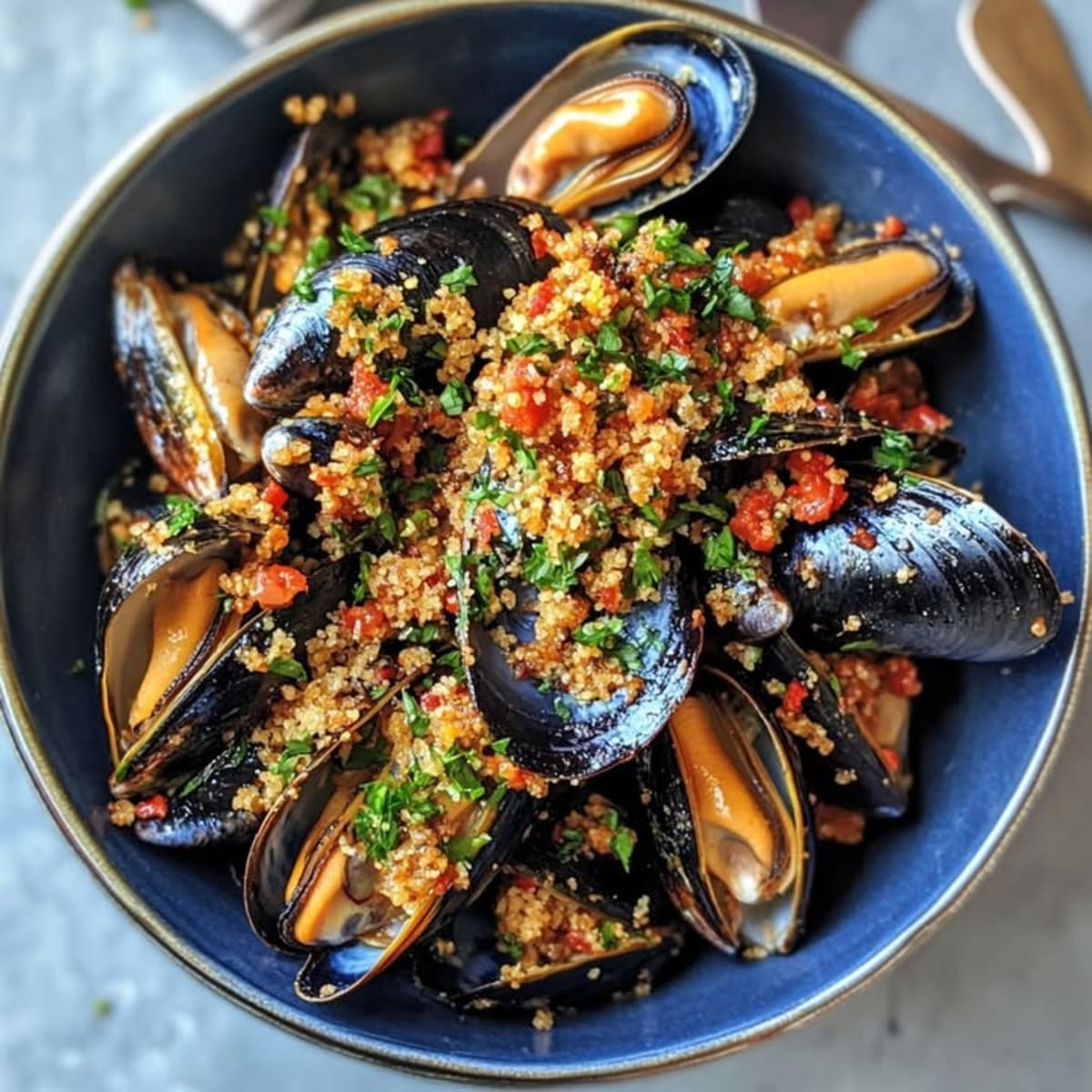 Moules Picada Croustillantes