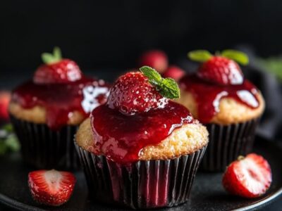 Muffins Farcido à la confiture de fraises : Réveillez vos papilles avec ce délicieux petit-déjeuner gourmand !