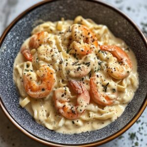 Pâtes Crevettes Alfredo