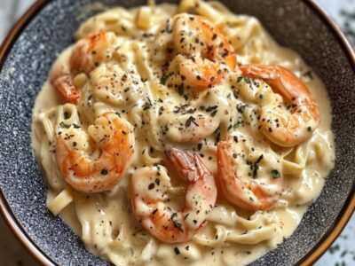 Pâtes Alfredo aux Crevettes : Savourez un Festin Crémeux et Irrésistible !