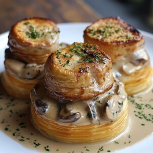 Poulet Champignons Vol-au-Vent