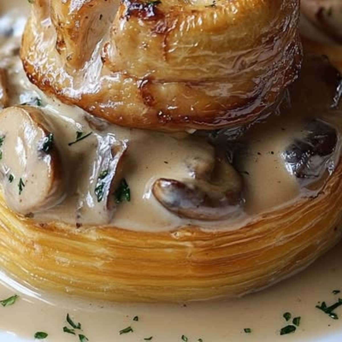 Poulet Champignons Vol-au-Vent2