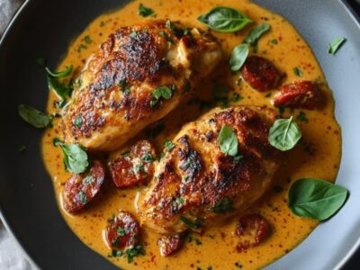 Recette irrésistible : Aiguillettes de Poulet en Sauce Crémeuse au Chorizo pour un Festin Savoureux en 30 Minutes!