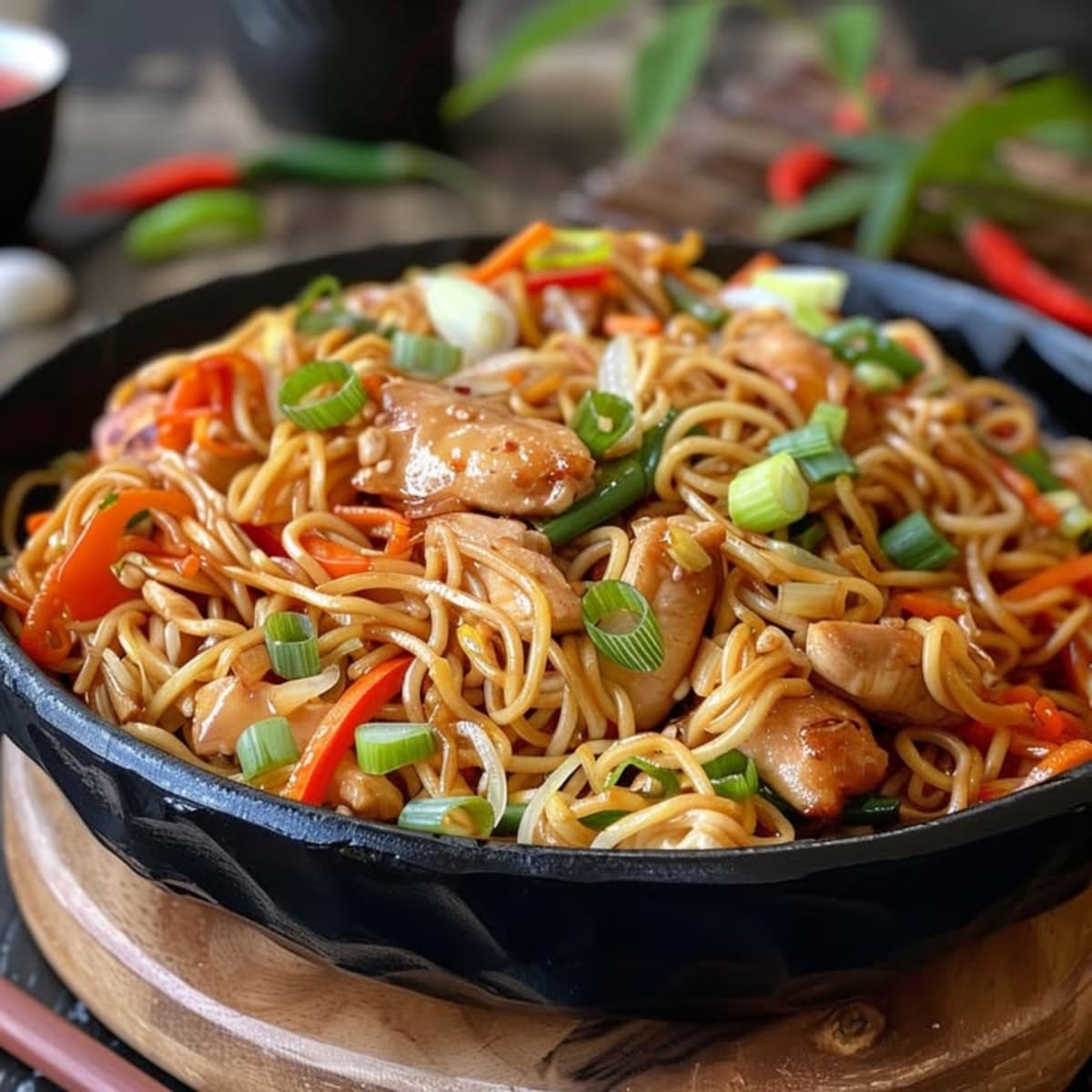 Poulet Chow Mein