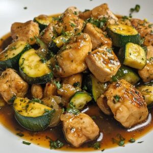 Poulet Courgettes Soja