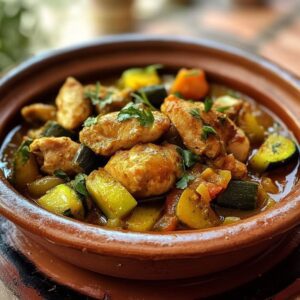 Poulet Courgettes Tajine