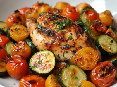 Recette de Poulet aux Courgettes et Tomates Cerises : Un Festin Printanier Époustouflant pour vos Convives !