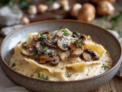 Raviole de Champignons à la Truffe : Régal Exquis pour les Gourmets Exigeants !