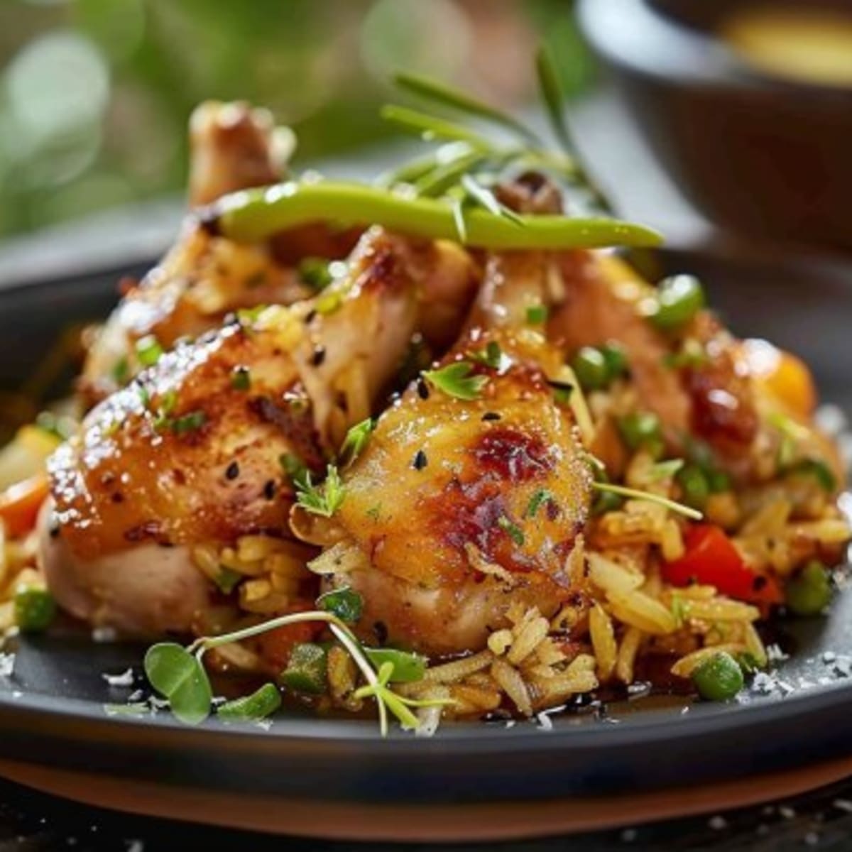 Riz Frit Ail-Poulet2