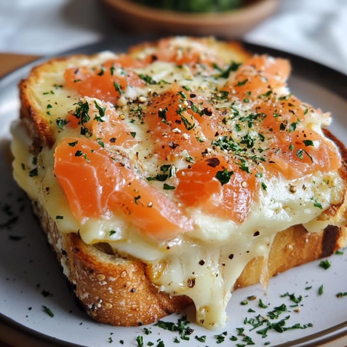 Saumon Boursin Croque-Monsieur