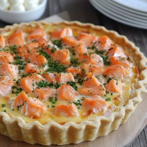 Saumon Boursin Quiche