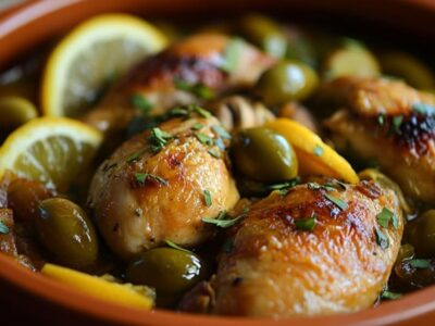 Tajine de Poulet aux Olives et Citron : Épicez Votre Table avec ce Délice Oriental !