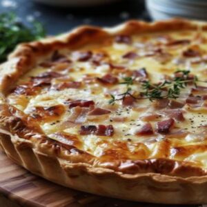 Tarte Camembert Lardons