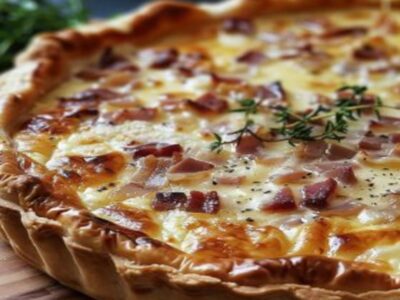 Éveillez vos papilles : Tarte Camembert Lardons