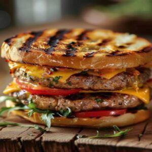 Cheddar Panini Burger