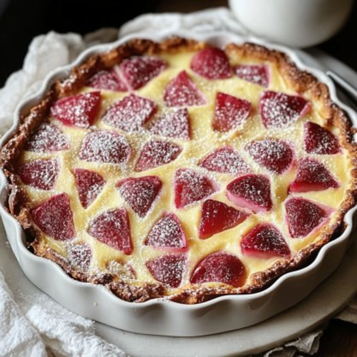 Clafoutis Crémeux Rhubarbe