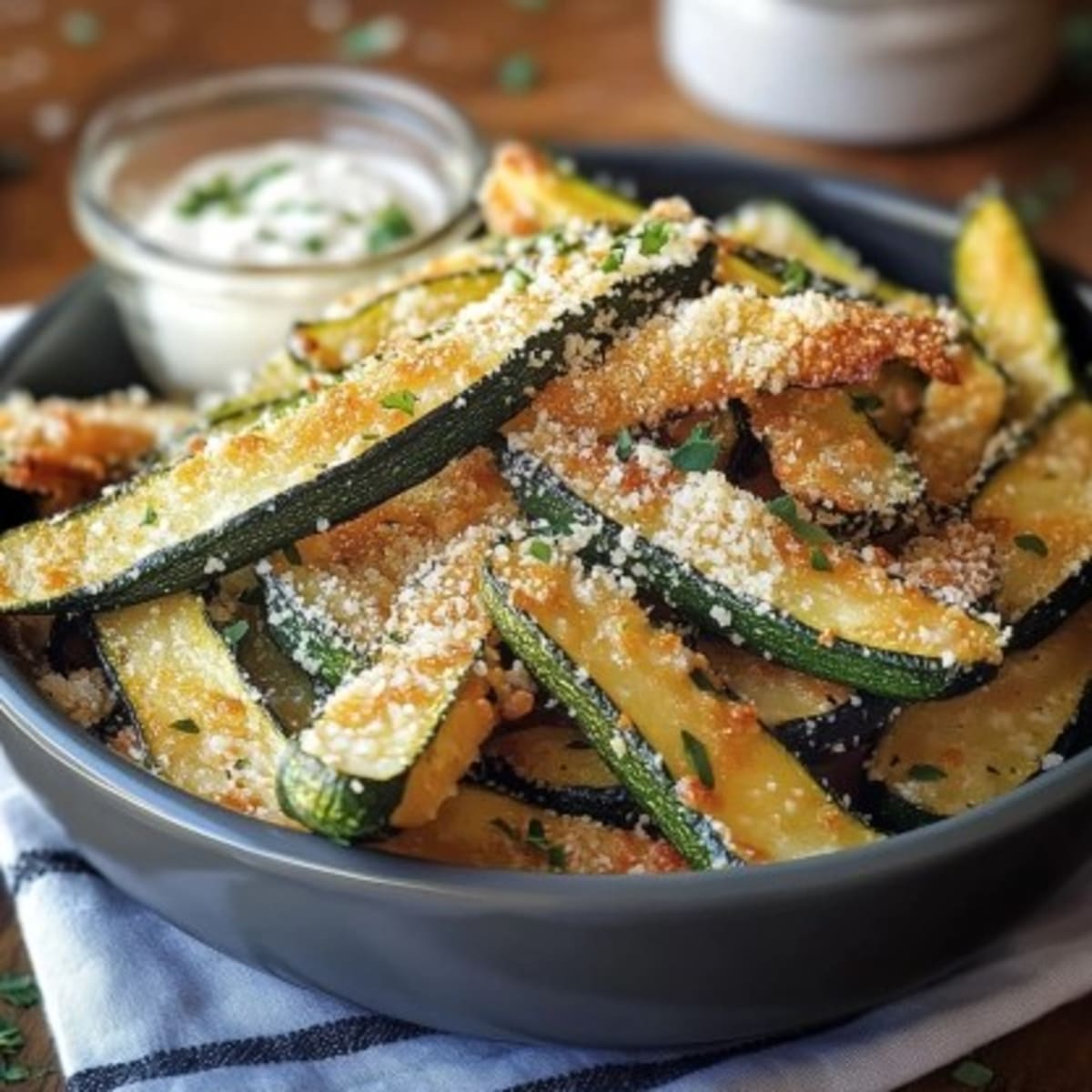 Frites Courgettes Parmesan