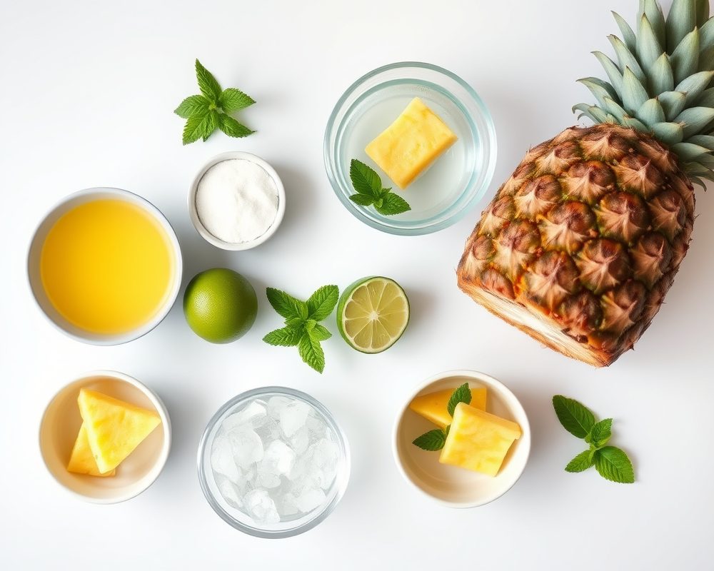 ingredients-de-la-recette-mojito-ananas-tropical