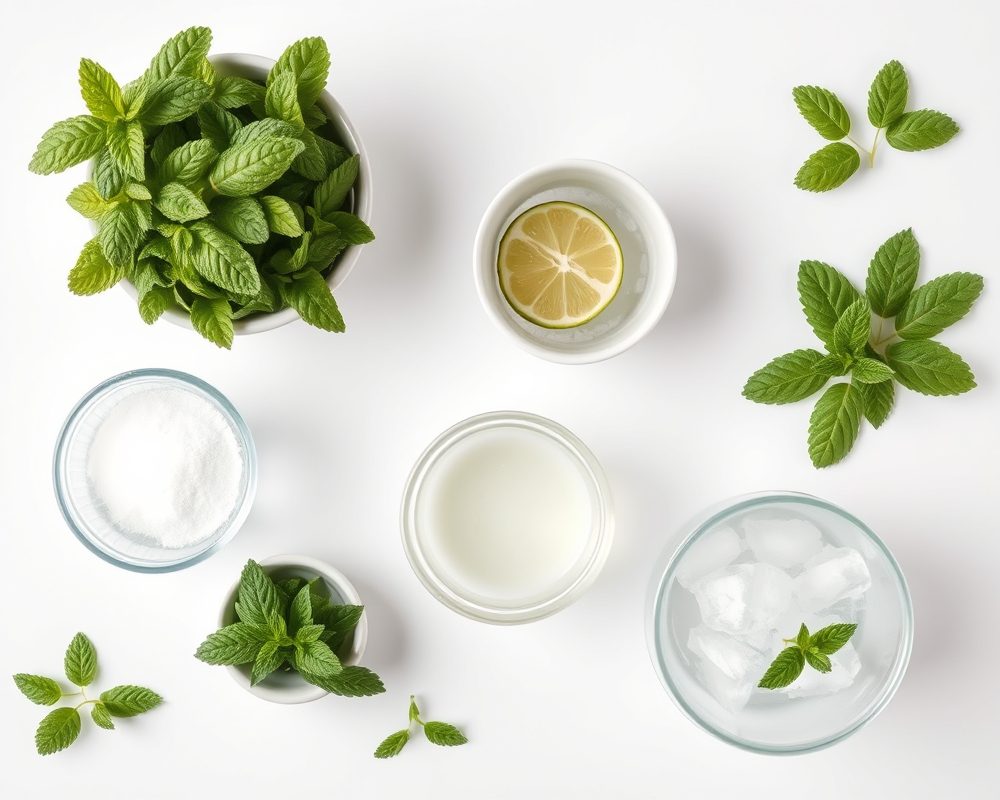 ingredients-de-la-recette-mojito-cubain-rafraichissant