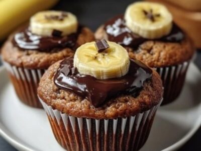 Délicieux Muffins Légers Banane Chocolat