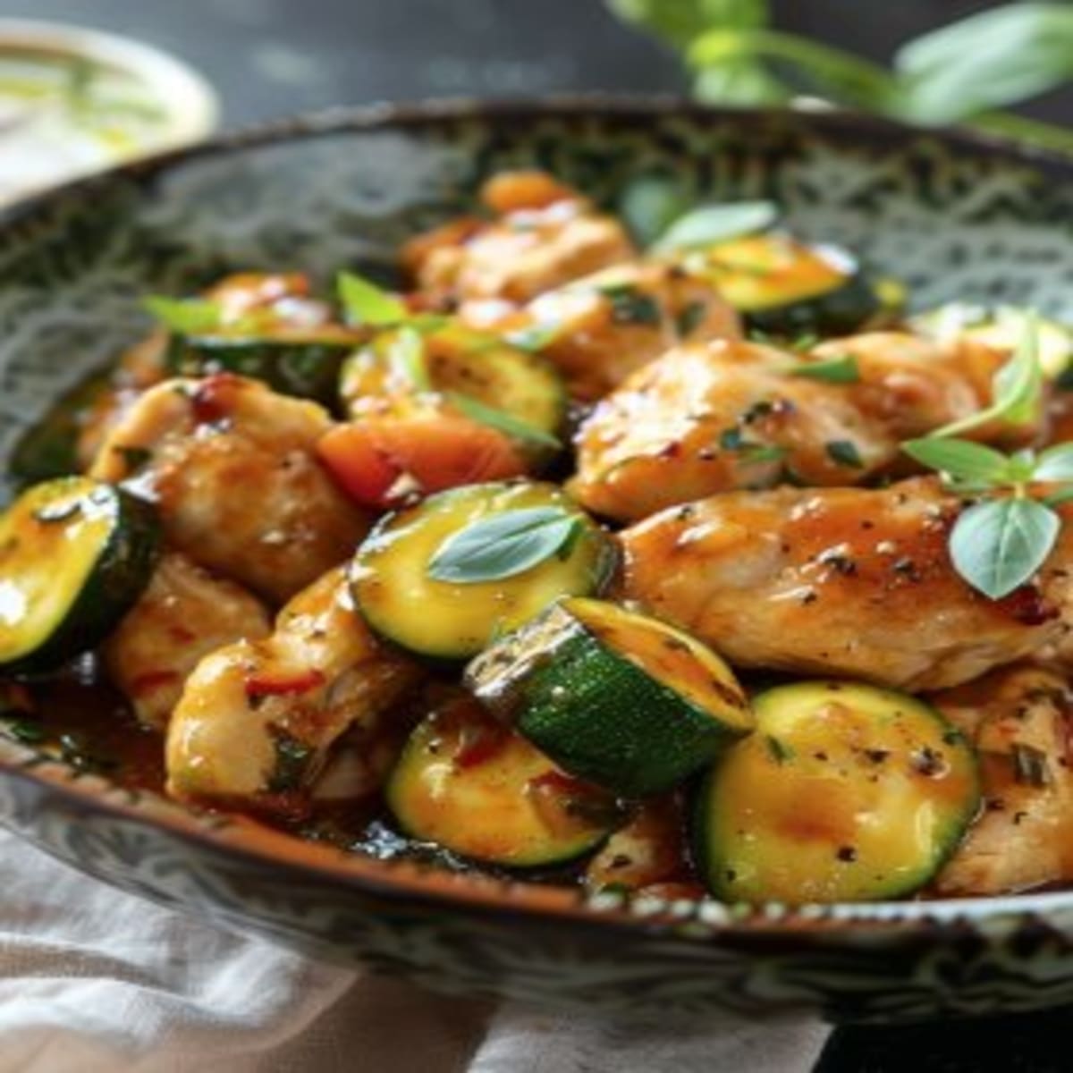 Poulet Courgette Soja